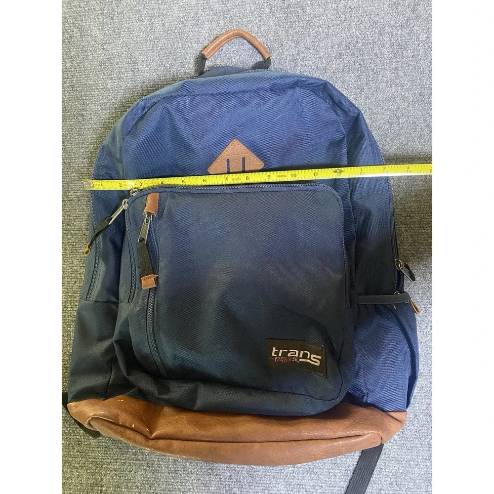 Trans Jansport Backpack - Solid Blue School Laptop CLEAN